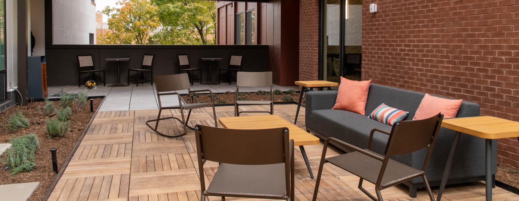 chairs and a couch outdoors