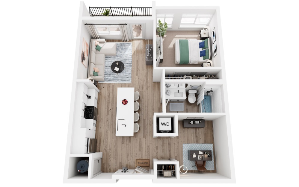 Contemporary 1 Bed at Versa